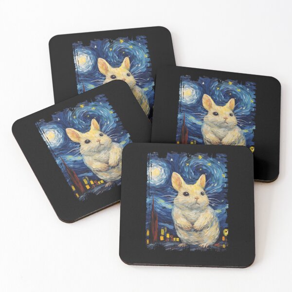 Item preview, Funny Chinchilla Starry Night Illustration Mom Dad Kids designed and sold by rafaeltto.