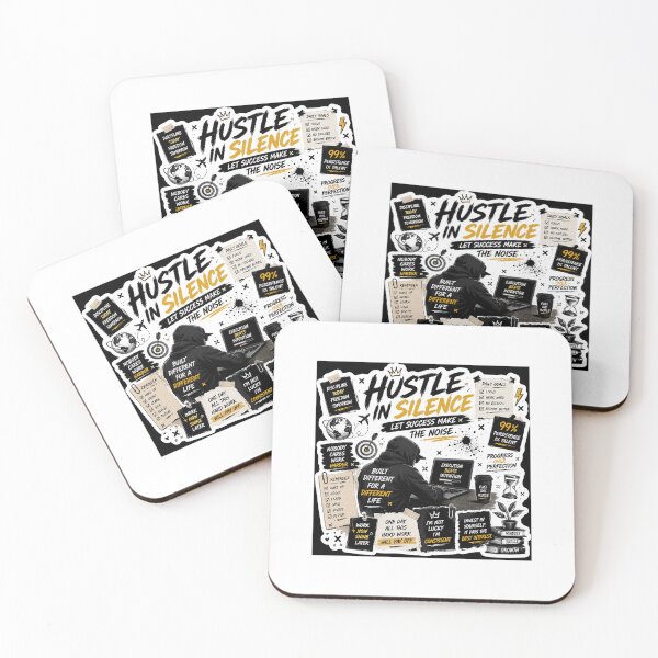 Item preview, Hustle In Silence | Gen Z Grindset Motivation Sticker designed and sold by Ananyamalik12.
