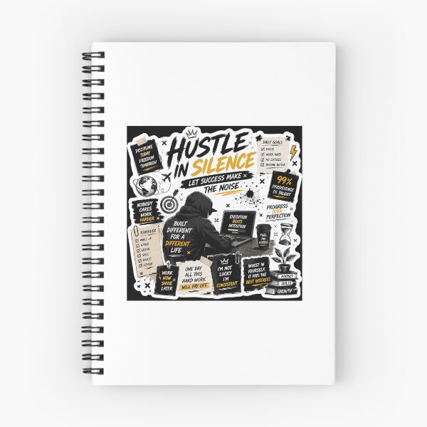Item preview, Hustle In Silence | Gen Z Grindset Motivation Sticker designed and sold by Ananyamalik12.