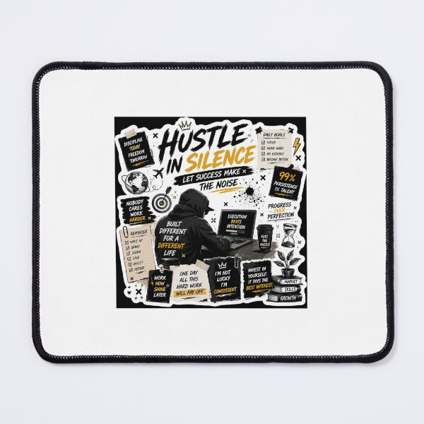 Item preview, Hustle In Silence | Gen Z Grindset Motivation Sticker designed and sold by Ananyamalik12.