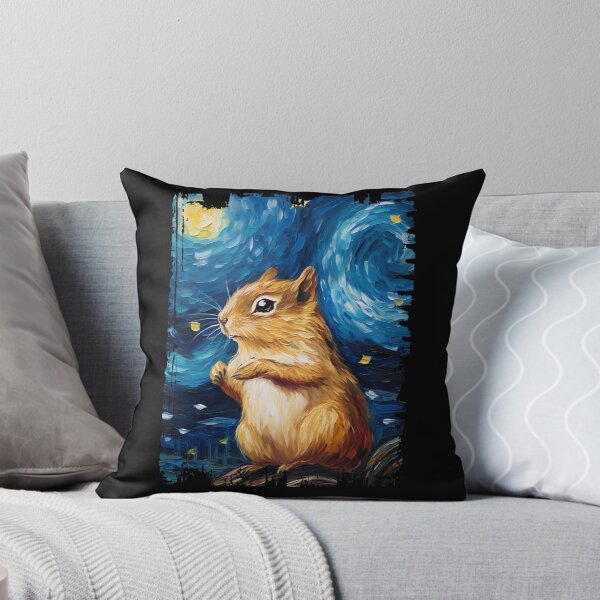 Item preview, Funny Chipmunk Starry Night Illustration Mom Dad Kids designed and sold by rafaeltto.