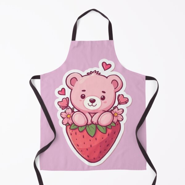 Item preview, Strawberry Bear Kawaii Sticker designed and sold by Stylestickers55.