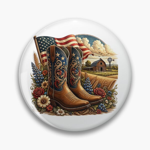 Item preview, Patriotic Cowboy Boots and American Flag designed and sold by PetalGarden.