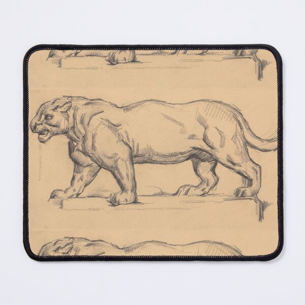 Item preview, Prowling Lioness Pencil Sketch Study designed and sold by artofuniverse.