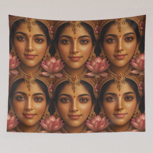 Item preview, Lakshmi Goddess of Wealth and Beauty Hindu Sacred Art designed and sold by Sovira Studio .