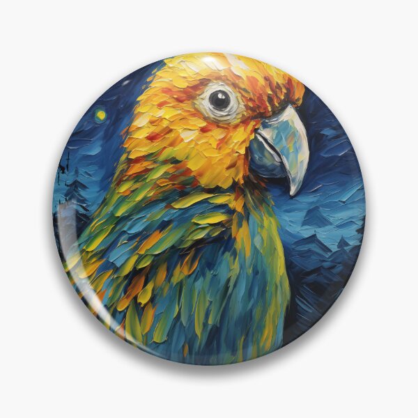 Item preview, Funny Conure Starry Night Illustration Mom Dad Kids designed and sold by rafaeltto.
