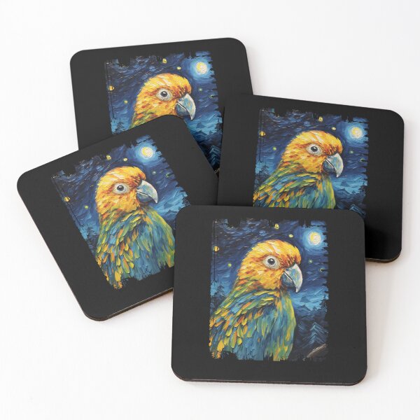 Item preview, Funny Conure Starry Night Illustration Mom Dad Kids designed and sold by rafaeltto.