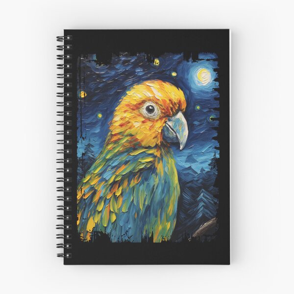 Item preview, Funny Conure Starry Night Illustration Mom Dad Kids designed and sold by rafaeltto.