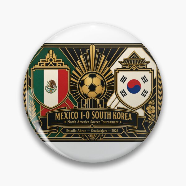 Item preview, Art Deco Mexico vs South Korea 2026 Match designed and sold by BrickByDream.
