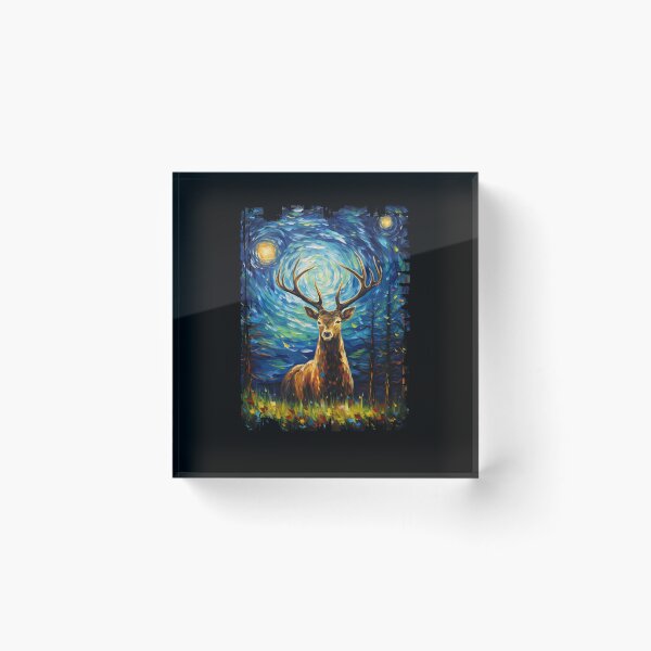Item preview, Funny Deer Starry Night Illustration Mom Dad Kids designed and sold by rafaeltto.
