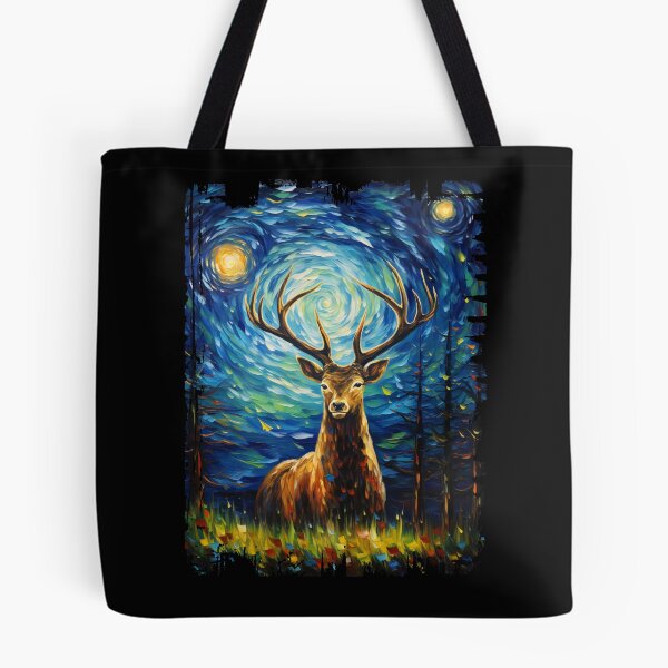 Item preview, Funny Deer Starry Night Illustration Mom Dad Kids designed and sold by rafaeltto.
