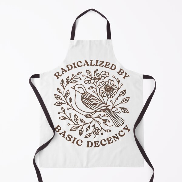 Item preview, Radicalized by Basic Decency – Peaceful Bird and Flowers Quote designed and sold by KivaroArt.