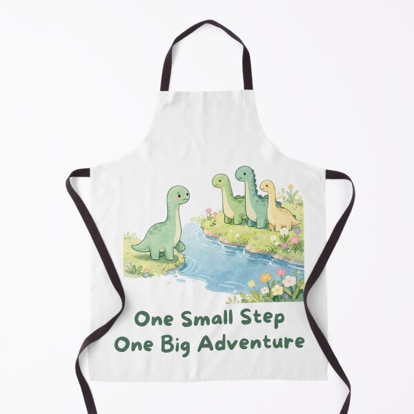 Item preview, One Small Step, One Big Adventure - Cute Watercolor Dinosaur designed and sold by BCapybara.