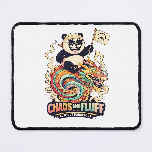 Item preview, Cute But Dangerous Panda Shirt – Hippie Dragon Rider designed and sold by SoftSproutstu.