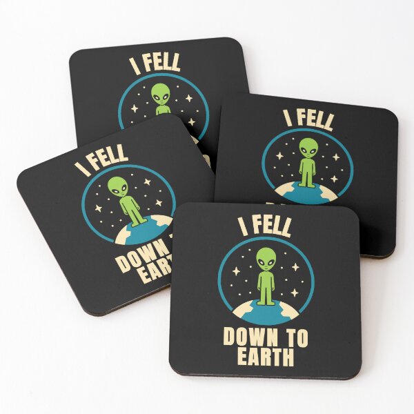 Item preview, I Fell Down To Earth Funny Alien Shirt designed and sold by Lyfeinsights.