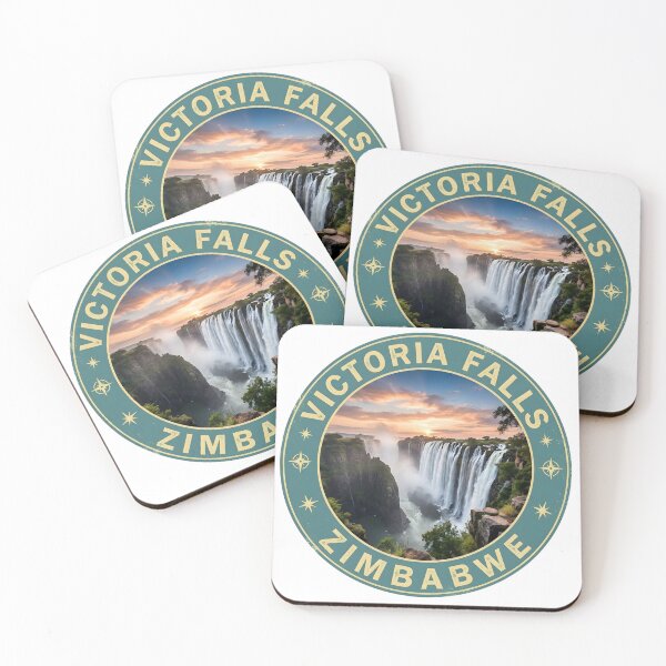 Item preview, Zambezi Victoria Falls – Iconic Zimbabwe Nature Badge designed and sold by KivaroArt.