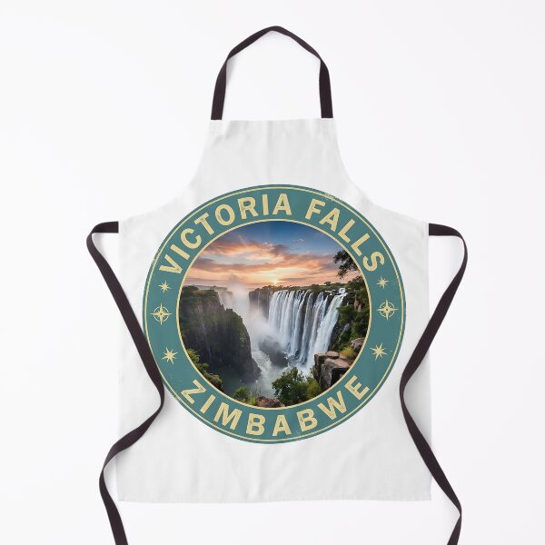 Item preview, Zambezi Victoria Falls – Iconic Zimbabwe Nature Badge designed and sold by KivaroArt.
