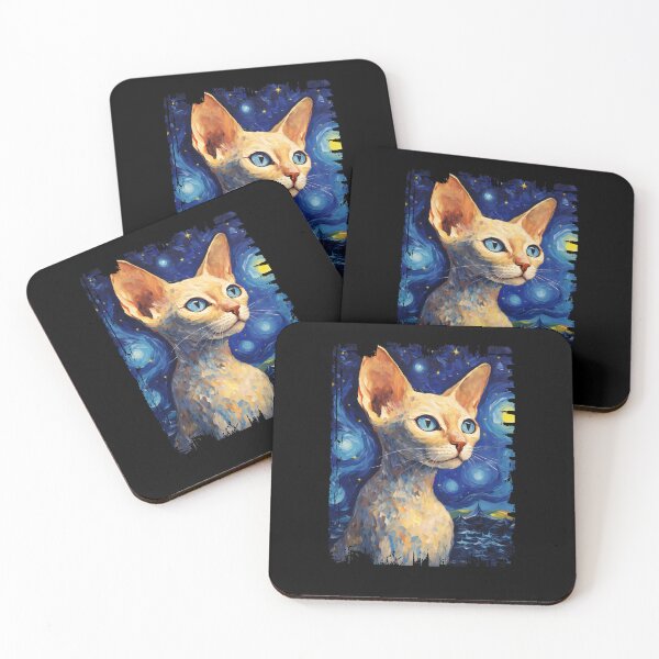 Item preview, Funny Devon Rex Starry Night Illustration Mom Dad Kids designed and sold by rafaeltto.