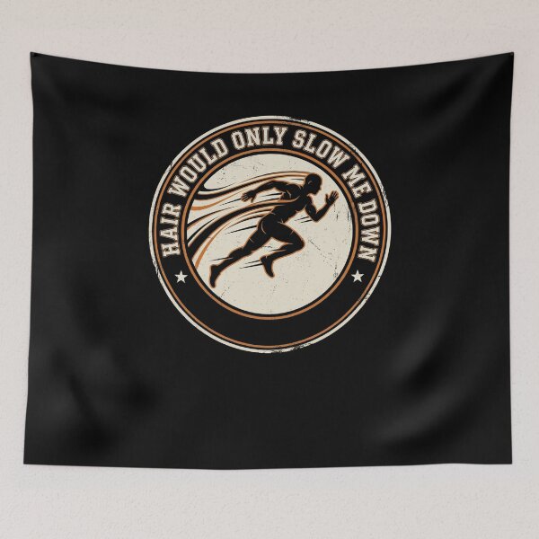 Item preview, Hair Would Only Slow Me Down Runner Sprinting designed and sold by snowry.