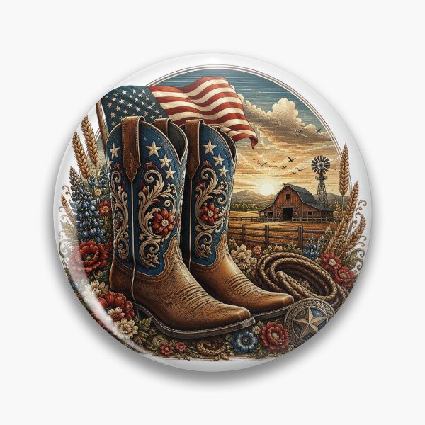 Item preview, Patriotic Cowboy Boots and American Flag designed and sold by PetalGarden.