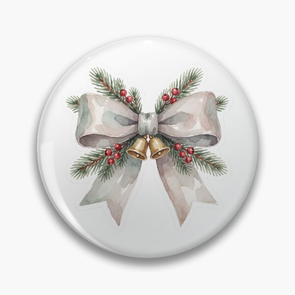Item preview, Christmas Bells Sticker | Holiday Ribbon Decor designed and sold by AillustriaAK.