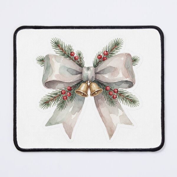 Item preview, Christmas Bells Sticker | Holiday Ribbon Decor designed and sold by AillustriaAK.