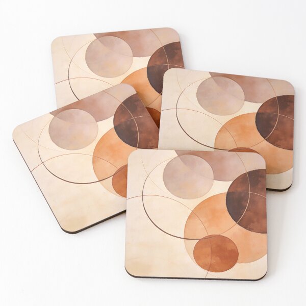 Item preview, Abstract circles in shades of brown designed and sold by paulrommer.