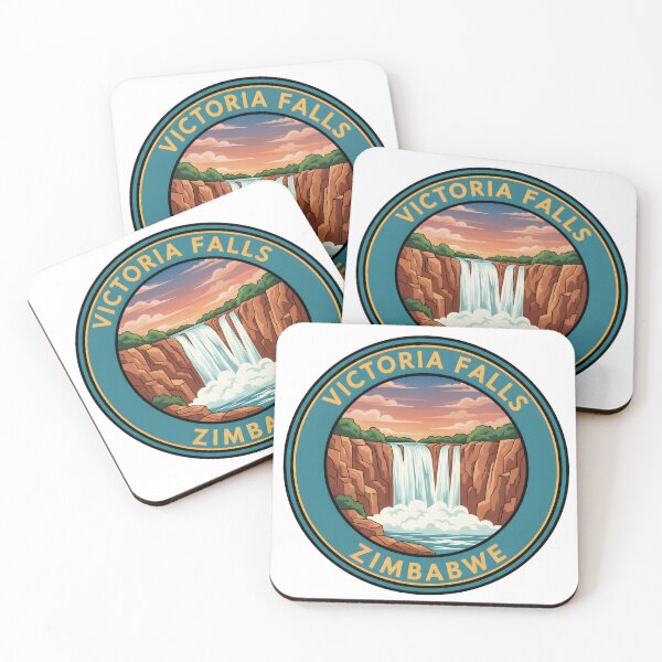 Item preview, Zambezi Victoria Falls – Classic Zimbabwe Travel Emblem designed and sold by KivaroArt.