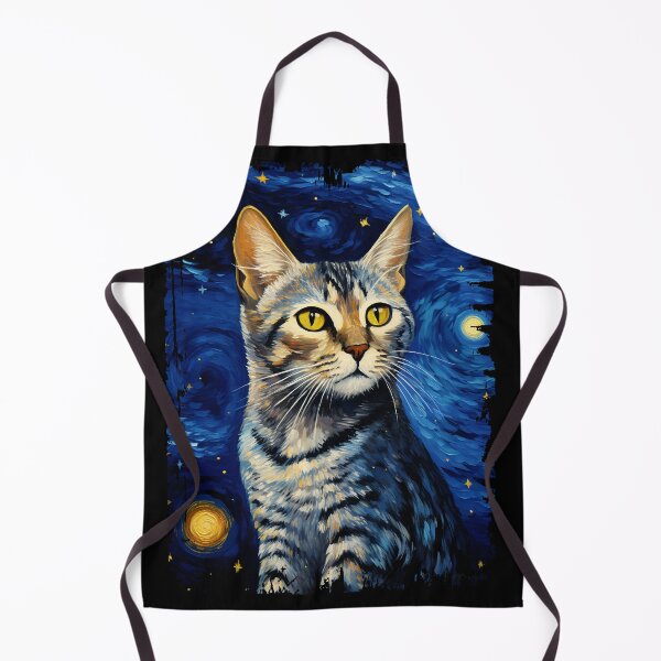 Item preview, Funny Egyptian Mau Cat Starry Night Illustration Mom Dad Kids designed and sold by rafaeltto.