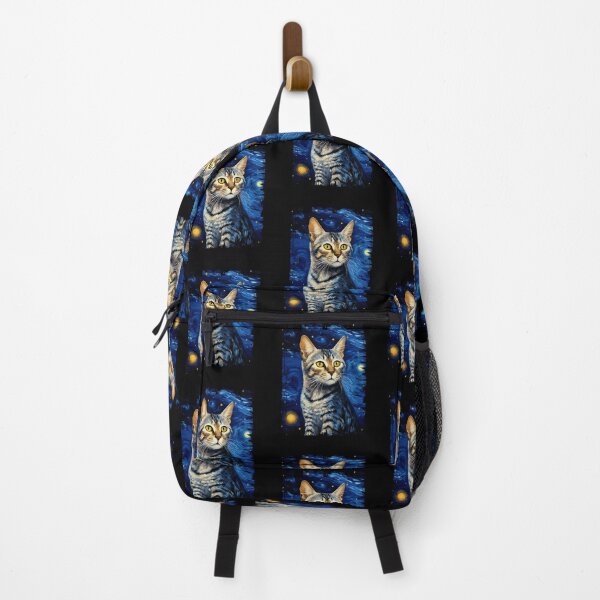 Item preview, Funny Egyptian Mau Cat Starry Night Illustration Mom Dad Kids designed and sold by rafaeltto.