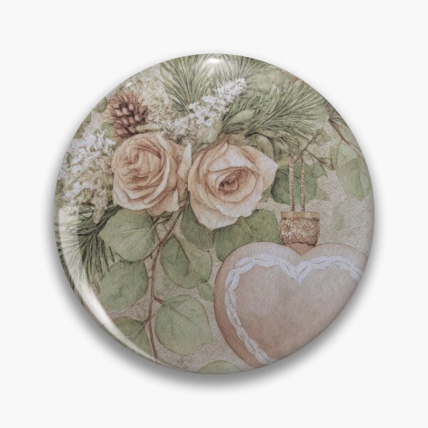 Item preview, Neutral shabby chic floral heart decor designed and sold by olenapetol.