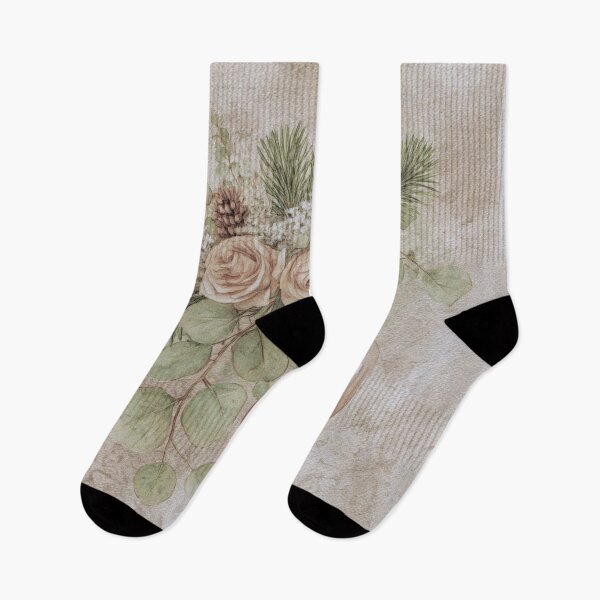 Artikelvorschau, Neutrale, im Shabby-Chic-Stil gehaltene Blumenherz-Dekoration entworfen und verkauft von olenapetol.