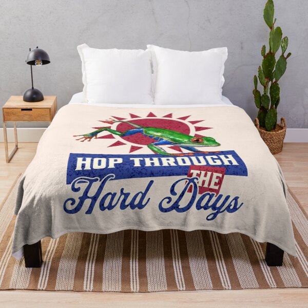 Item preview, Funny Frog Lover Gift Hop Through Hard Days designed and sold by Vac1.