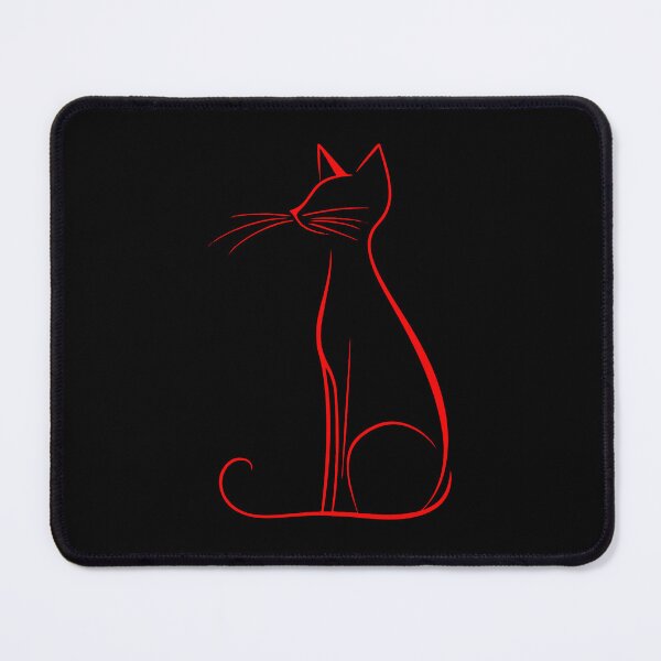 Item preview, Crimson Cat Silhouette designed and sold by ClubVacay.
