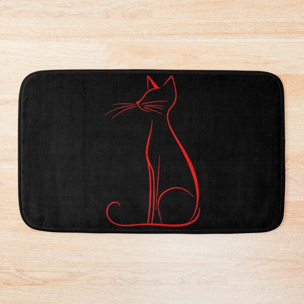 Item preview, Crimson Cat Silhouette designed and sold by ClubVacay.