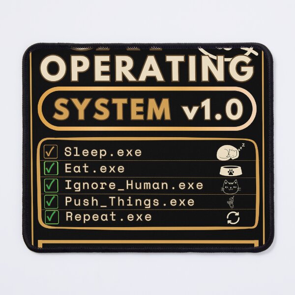Item preview, Cat Operating System v1.0 Funny Programmer Cat Lover T-Shirt designed and sold by Uvclick.