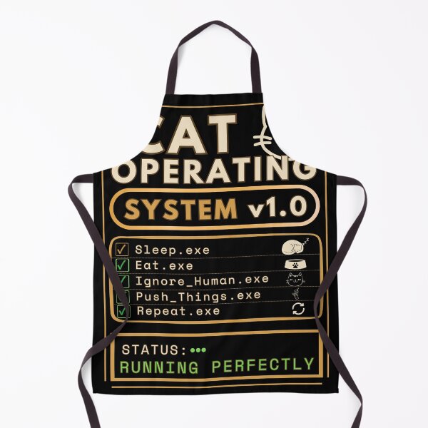 Item preview, Cat Operating System v1.0 Funny Programmer Cat Lover T-Shirt designed and sold by Uvclick.