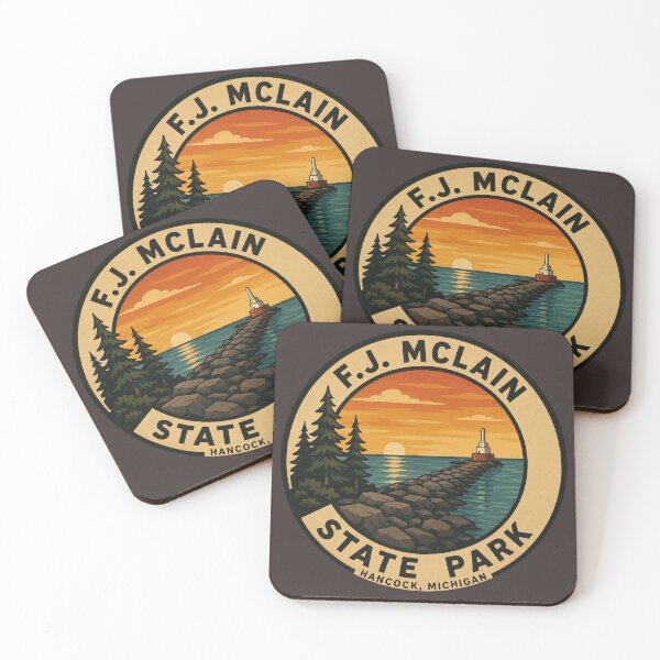 Item preview, F.J. McLain State Park Michigan Vintage Badge designed and sold by American Travels.
