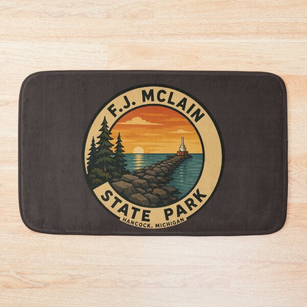 Item preview, F.J. McLain State Park Michigan Vintage Badge designed and sold by American Travels.