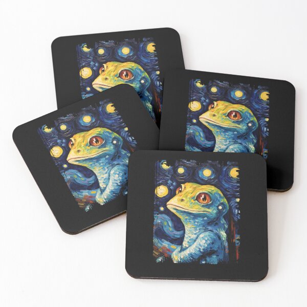 Item preview, Funny Gecko Starry Night Illustration Mom Dad Kids designed and sold by rafaeltto.
