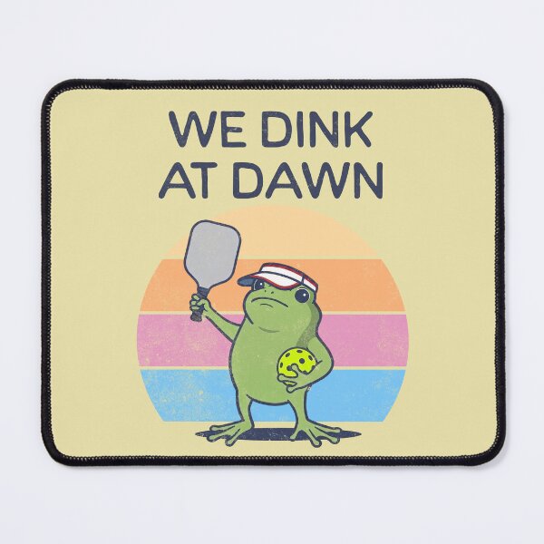 Item preview, We Dink At Dawn Funny Pickleball Frog Player designed and sold by d247.