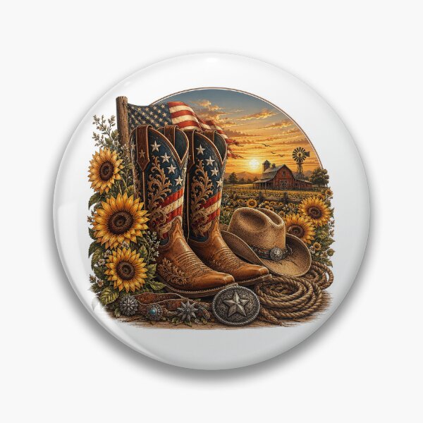 Item preview, Patriotic Cowboy Boots and American Flag designed and sold by PetalGarden.