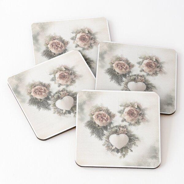 Item preview, Hanging hearts with roses vintage romantic design designed and sold by olenapetol.