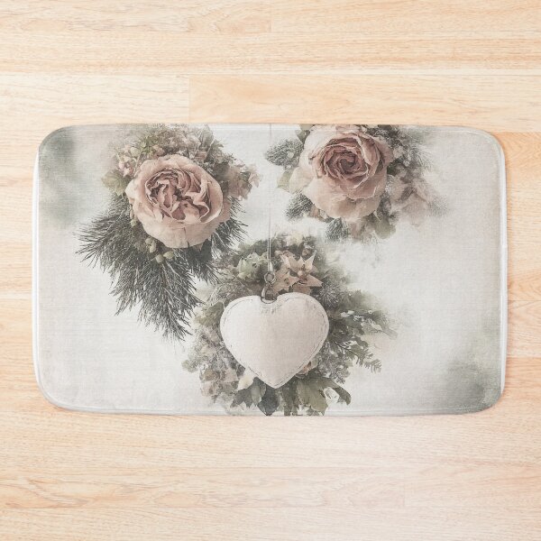 Item preview, Hanging hearts with roses vintage romantic design designed and sold by olenapetol.