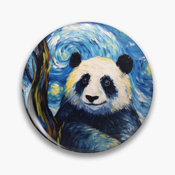 Item preview, Funny Giant Panda Starry Night Illustration Mom Dad Kids designed and sold by rafaeltto.
