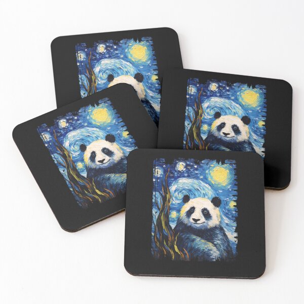 Item preview, Funny Giant Panda Starry Night Illustration Mom Dad Kids designed and sold by rafaeltto.