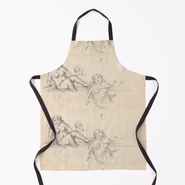 Item preview, Three Female Bathers Pencil Sketch Study designed and sold by artofuniverse.