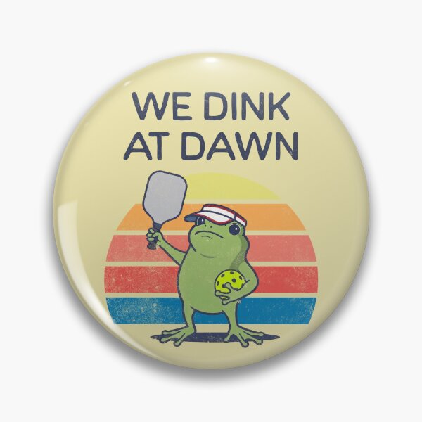 Item preview, We Dink At Dawn Funny Pickleball Frog Player designed and sold by d247.
