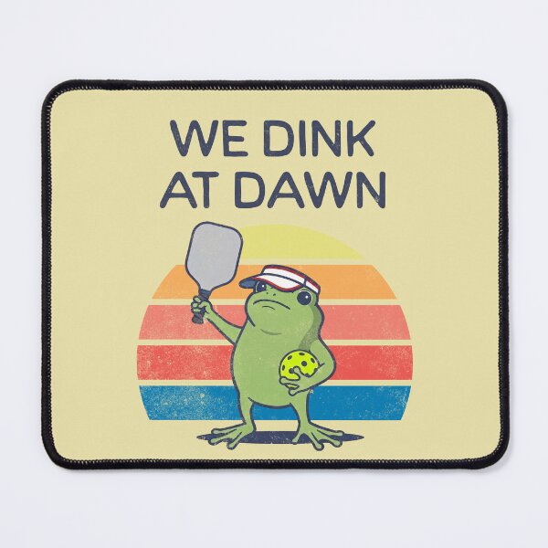 Item preview, We Dink At Dawn Funny Pickleball Frog Player designed and sold by d247.
