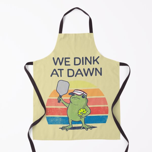 Item preview, We Dink At Dawn Funny Pickleball Frog Player designed and sold by d247.